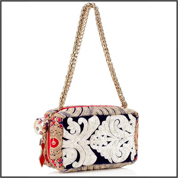 【国内発送】Christian Louboutin ★刺繍リボンPiloutin Clutch 7092504