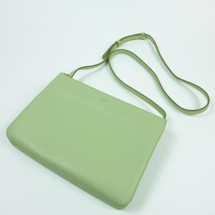 2014最新作新作入荷★ 【CELINEセリーヌコピー】トリオ バッグ クラッチ 165113 PISTACCHIO