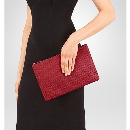 17秋冬 ☆BOTTEGA VENETA スーパーコピー☆ ドキュメントケース CHINA RED 7101016