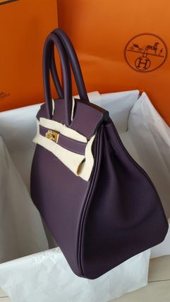 HERMESエルメス スーパーコピー★《国内送でスーパーレアなG金具》BIRKINレザン30cm 7011104
