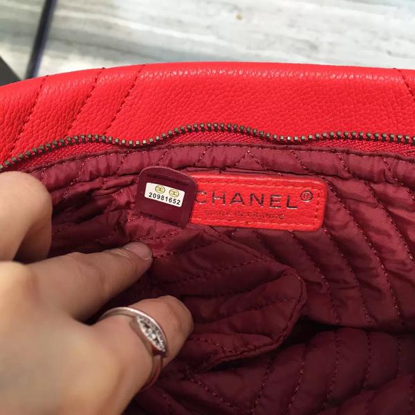 16AW Chanel シャネルスーパーコピー 超使えるキャビアクラッチG金具
