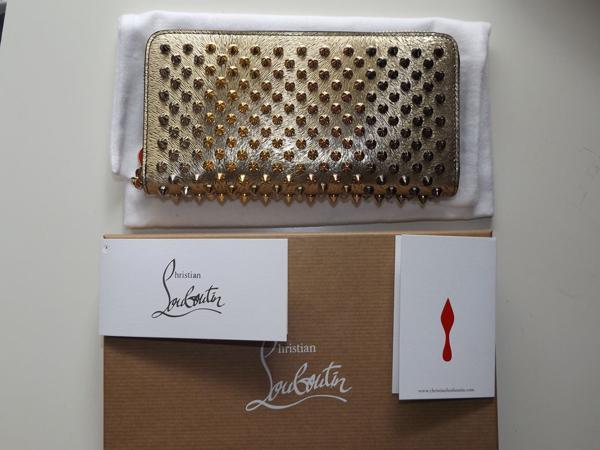 ルブタン 財布 コピー 希少カラー☆Panettone Wallet LAM スパイク長財布 Mix 7011623