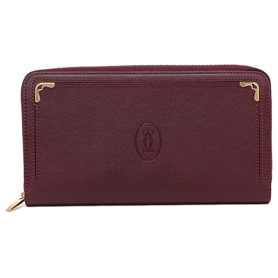 カルティエ財布コピー レディースCARTIER L3001490 マスト 長財布 ボルドー