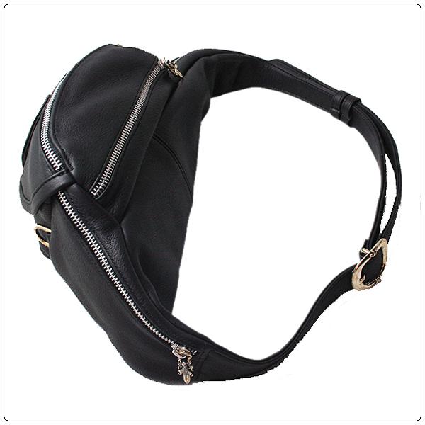クロムハーツ スーパーコピー（Chrome Hearts）バック・メンズ SNATパック#1/ブラックヘビーレザー 7050803