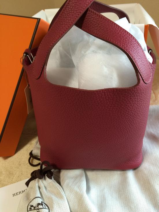 24H限定SALE★HERMES★即発ピコタンロックPM18cm完売ルビーT刻印