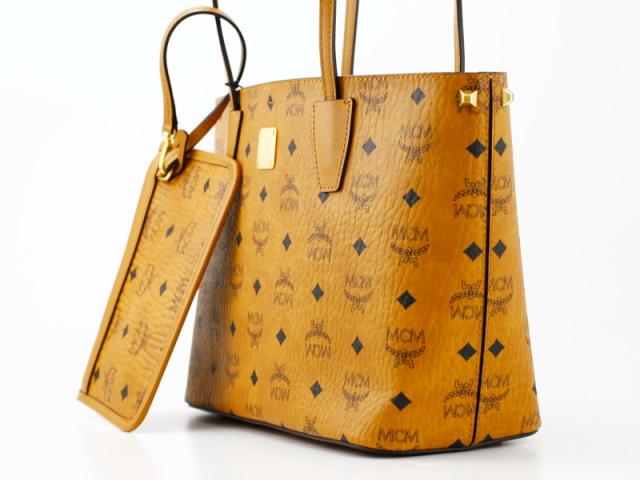 エムシーエム【MCM コピー】バッグ トートバッグMWP4AVI24 CO001 SHOPPER PROJECT トートバッグ ポーチ付 ライトブラウン レザー ユニセックス