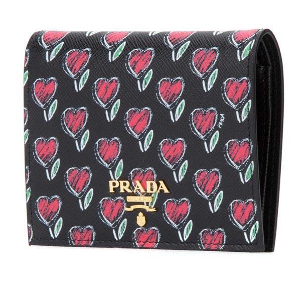 PRADAプラダ財布コピー サフィアーノカーフ プリント 財布 1MV2042BFA