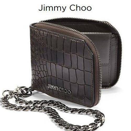 ジミーチュウ コピー Jimmy Choo Croc Embossedチェーンウオレット jc70135