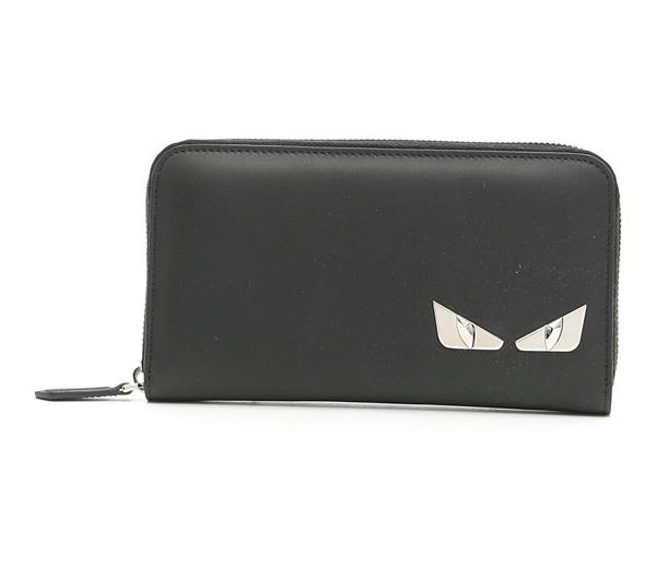 新作【フェンディスーパーコピー FENDI】BAG BUGS Zip Wallet Black 7042722
