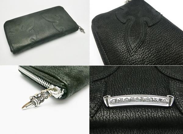 クロムハーツ 長財布 ダブルフレアニー ラウンドファスナー Chromehearts612015