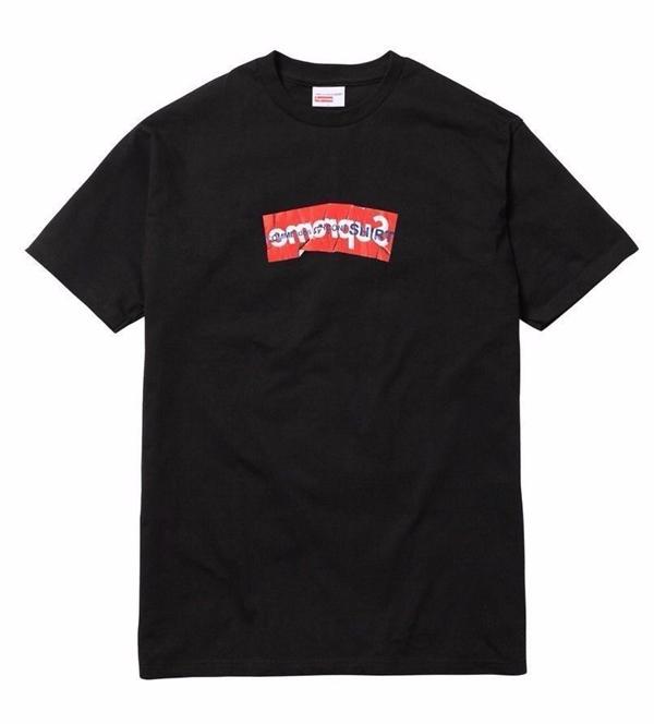シュプリーム スーパーコピー Tシャツ SS17 SUPREME CDG COMME DES GARCONS BOX LOGO TEE BLACK 7090405