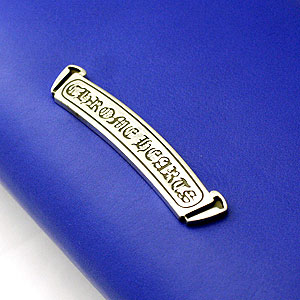 クロムハーツ財布 コピー （Chrome Hearts）REC F ZIP ＃2 レザーステッチド BSフレア ブルー ライトレザー ウォレット 7051901
