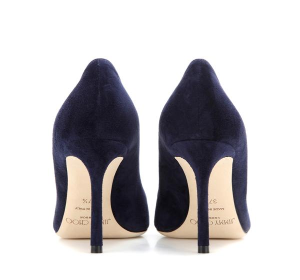 2016-17AW コレクション ジミーチュウ スーパーコピー JIMMY CHOO☆ROMY 85 ネイビースエードパンプス7042120