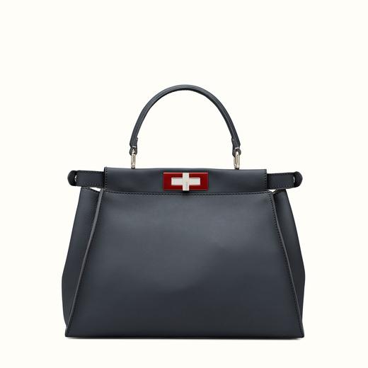 FENDI フェンディ コピー ピーカブー ブルーレザー ハンドバッグ 8BN2903ZNF03HT