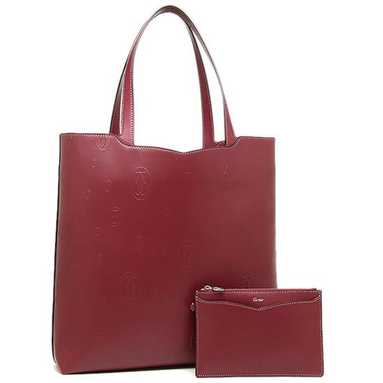 カルティエ バッグ CARTIER L1001932 ハッピーバースデー トートバッグ レッド