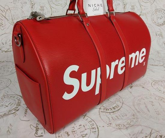 ルイヴィトン スーパーコピー M53419 17aw Supreme Louis Vuitton KEEP.45 BA.SP EPI DWT R キーポル・バンドリエール45 ボストンバッグ 