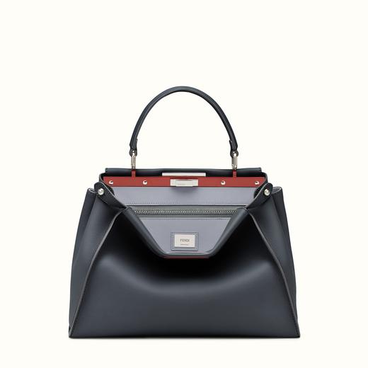 FENDI フェンディ コピー ピーカブー ブルーレザー ハンドバッグ 8BN2903ZNF03HT