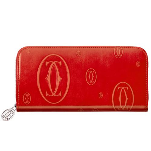 CARTIER ハッピーバスデイ ラウンドファスナー長財布 L3001253