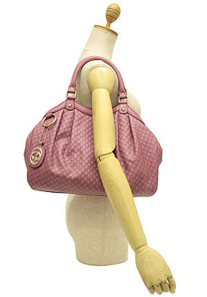 グッチ スーパーコピー バッグ GUCCI 211944 BMJ1G 6224 シマレザー スーキー ミディアム ハンドバッグ/トートバッグ ヴィンテージローズ 