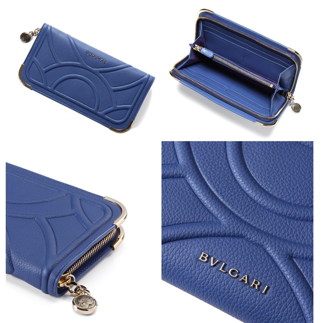 【2014年秋・冬】ブルガリスーパーコピー N級品★GOLD金具×ジップ長財布×２カラー★最新作★1510234