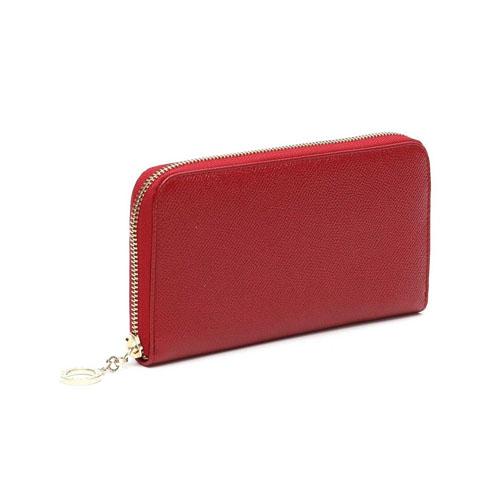 関送込【BVLGARI】大人気☆Zip Around☆長財布【Black/Rosso】7031115