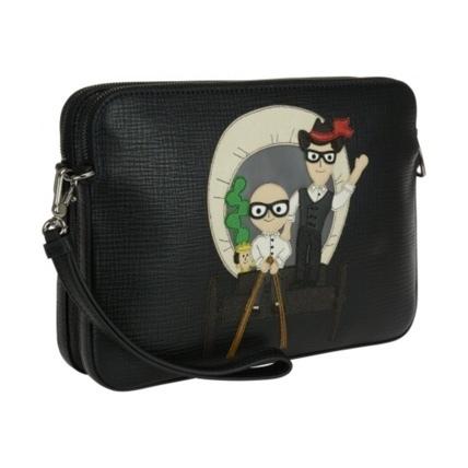 16-17AW 【ドルチェ&ガッバーナ コピー】Dolce & Gabbana パッチ ジップ クラッチ BM1253AC73980999