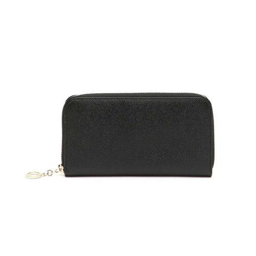 関送込【BVLGARI】大人気☆Zip Around☆長財布【Black/Rosso】 7031114