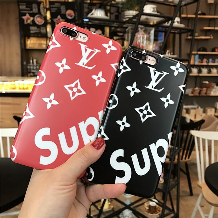 LOUIS VUITTON supreme アイフォン ケース 花柄 iphone6s plusケース モノグラム風 シュプリーム ルイヴィトン IPHONE8カバー オシャレ ブランド 7101206 