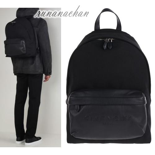 GIVENCHY★ジバンシィ スーパーコピー ロゴ キャンバス バックパック Black★6121404