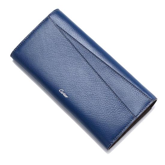 CARTIER/カルティエ スーパーコピー★インディゴ×３つ折り長財布★最新作★7060506