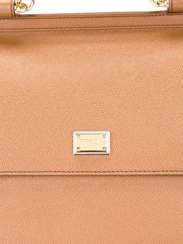 2017新作 SICILY DOLCE & GABBANA ドルチェ&ガッバーナ コピー バッグ DAUPHINEレザー ラージサイズ Caramel BB6235A10018M417