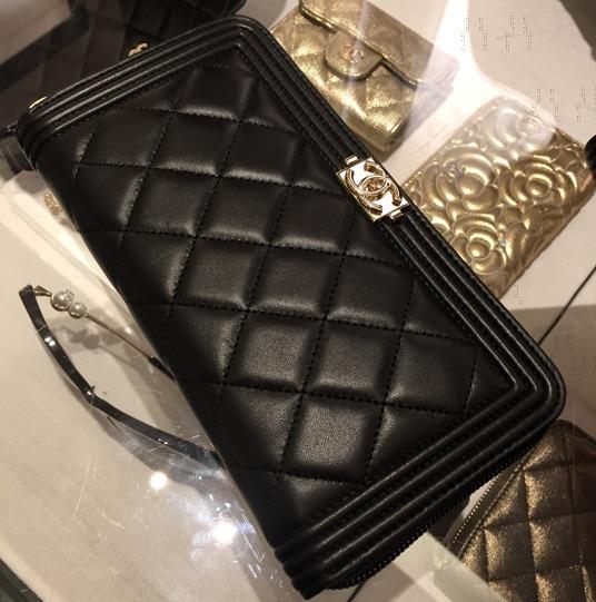 CHANEL長財布 コピー めちゃエレガント♡キラッ縁取りzipW 6050904