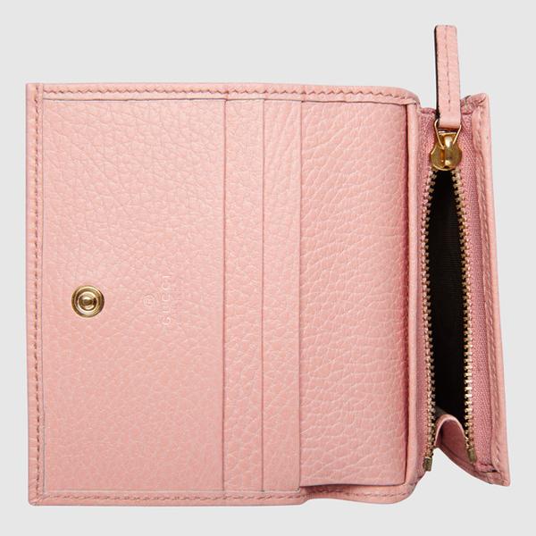 2017SS★GUCCI グッチ スーパーコピー〔プチ マーモント〕レザー小銭入付 カードケース 7060601