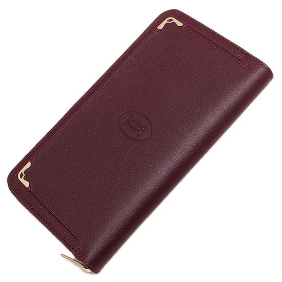 カルティエ財布コピー レディースCARTIER L3001490 マスト 長財布 ボルドー