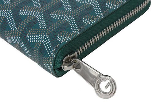 ★GOYARD/ゴヤール★シルバー×ジップ長財布×グリーン★新作★ 7030901