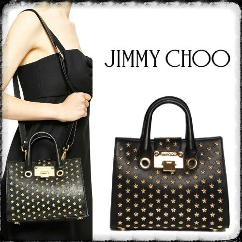 2015AW新作！JIMMY CHOOジミーチュウ スーパーコピー Riley small tote bag with stars