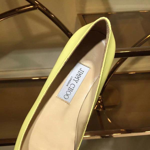 コレクション ジミーチュウ スーパーコピー JIMMY CHOO☆ROMY レザーバレリーナ Yellow 7051706