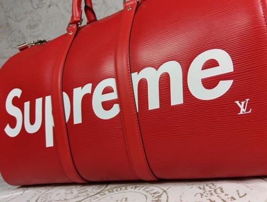 ルイヴィトン スーパーコピー M53419 17aw Supreme Louis Vuitton KEEP.45 BA.SP EPI DWT R キーポル・バンドリエール45 ボストンバッグ 