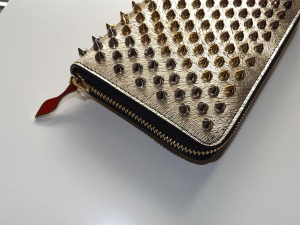 ルブタン 財布 コピー 希少カラー☆Panettone Wallet LAM スパイク長財布 Mix 7011623