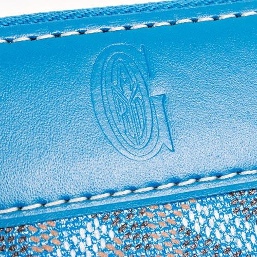 ★GOYARD/ゴヤール★シルバー×ジップ長財布×ブルー★新作★7030903