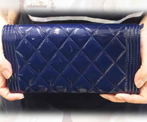 ツヤきらネイビー♡BOYフラップ財布 コピー 7021613