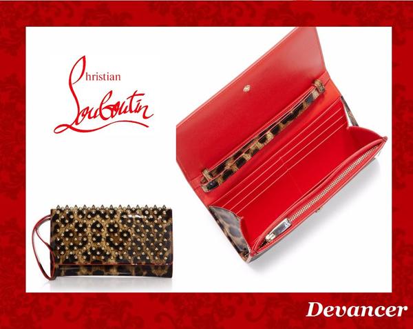 関送込【Christian Louboutinコピー】Studded Leather 財布 6051624