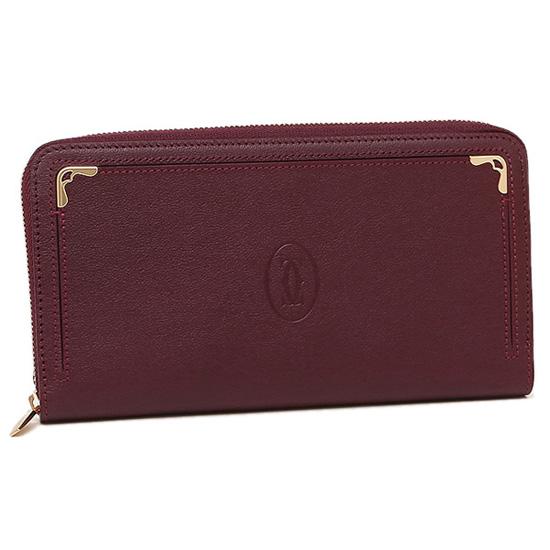カルティエ財布コピー レディースCARTIER L3001490 マスト 長財布 ボルドー