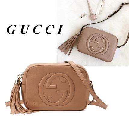 2017SS GUCCI グッチ スーパーコピー SOHO レザーショルダーバッグ ベージュ 308364 A7M0G 2754