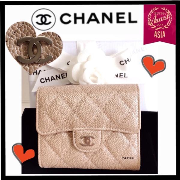 《新作限定♪ミニバッグにも♡》Small Wallet A31504 パールベージュ