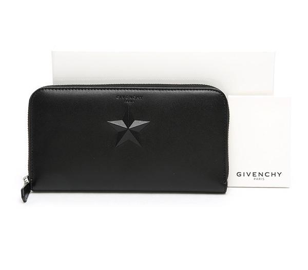 GIVENCHY PANDORA ジバンシィスーパーコピー スターポイント ファスナー長財布_BLACK BC06276704 001