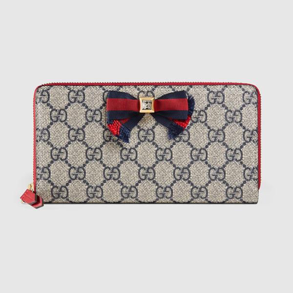 最新作★GUCCI グッチ スーパーコピー★Grosgrain スプリーム ラウンドジップウォレット 435293 K2LOG 4069 ラウンドジップ長財布 