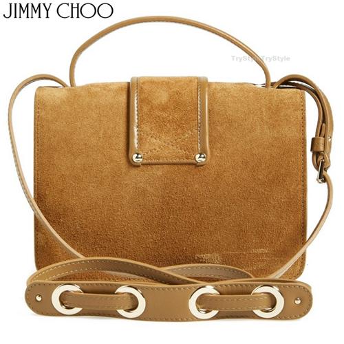 2015-16AW★Jimmy Choo ジミーチュウ スーパーコピー スエード ショルダー ハンドバッグ REBEL