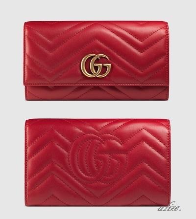 GUCCI グッチ スーパーコピー★GG Marmont コンチネンタルウォレット 443436 DRW1T 6433 