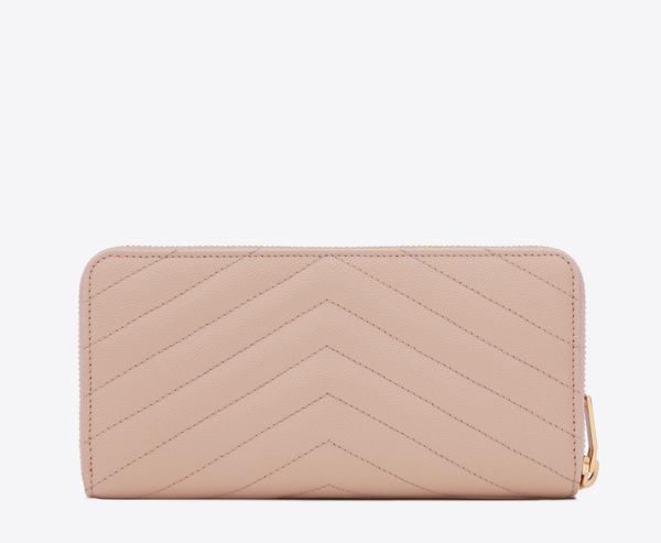 ☆SAINT LAURENTサンローランスーパーコピー モノグラムラウンドジップウォレット Pink 372266BOW01 1000